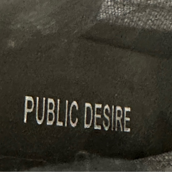 Dolls Kill Public Desire Lace + Mesh Patent Boots Sz. 6.5 NWOT - Picture 8 of 9